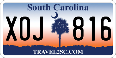 SC license plate XOJ816
