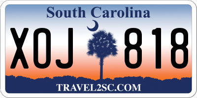 SC license plate XOJ818