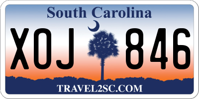 SC license plate XOJ846