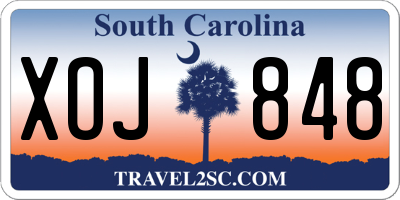 SC license plate XOJ848