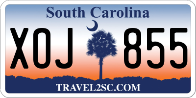 SC license plate XOJ855