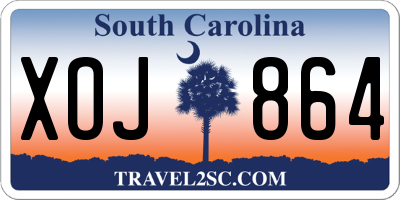 SC license plate XOJ864