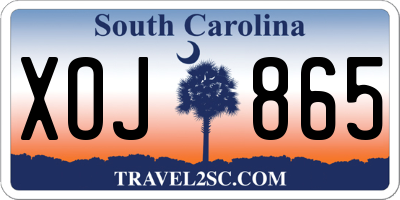 SC license plate XOJ865