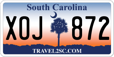 SC license plate XOJ872
