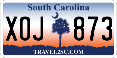 SC license plate XOJ873
