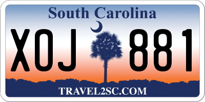 SC license plate XOJ881