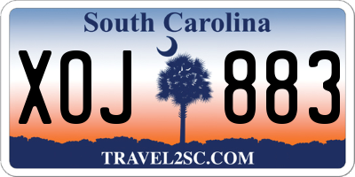 SC license plate XOJ883