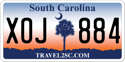 SC license plate XOJ884