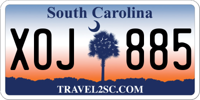 SC license plate XOJ885