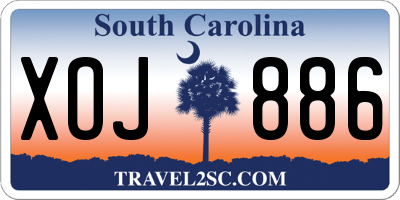 SC license plate XOJ886