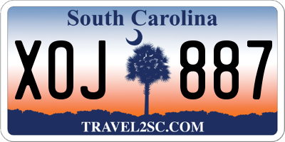 SC license plate XOJ887