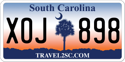 SC license plate XOJ898