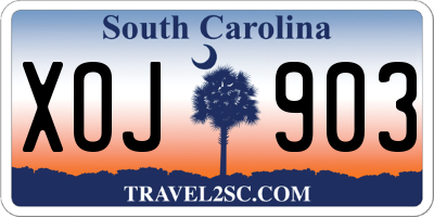 SC license plate XOJ903