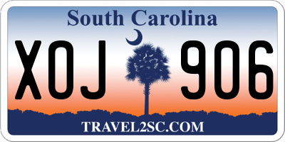 SC license plate XOJ906