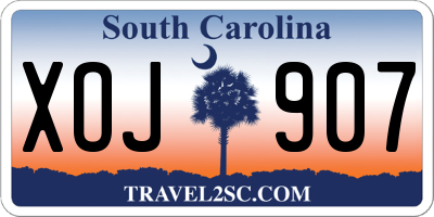 SC license plate XOJ907