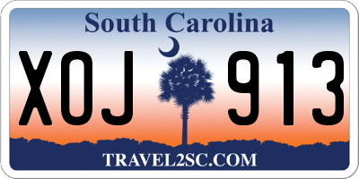 SC license plate XOJ913