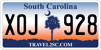 SC license plate XOJ928