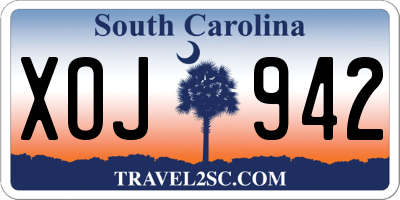 SC license plate XOJ942