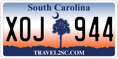 SC license plate XOJ944
