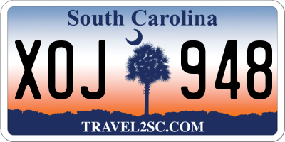 SC license plate XOJ948