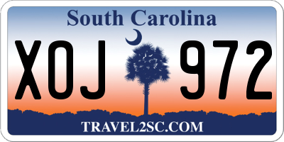 SC license plate XOJ972