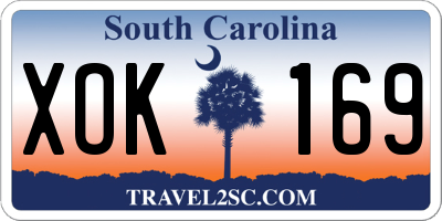 SC license plate XOK169