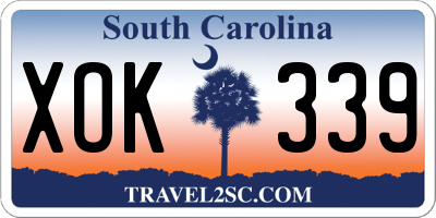 SC license plate XOK339