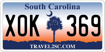 SC license plate XOK369