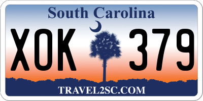 SC license plate XOK379