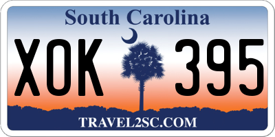 SC license plate XOK395