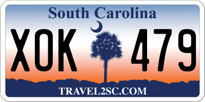 SC license plate XOK479