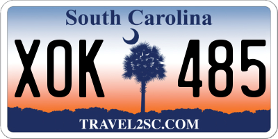 SC license plate XOK485