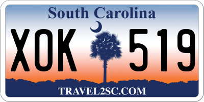 SC license plate XOK519