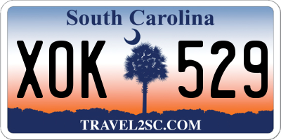 SC license plate XOK529