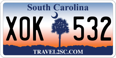 SC license plate XOK532