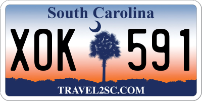 SC license plate XOK591