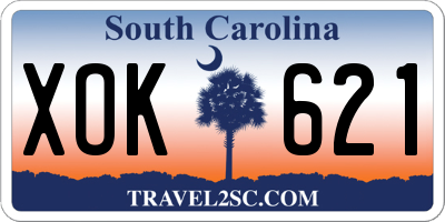 SC license plate XOK621