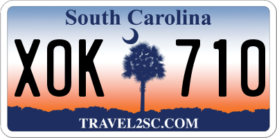 SC license plate XOK710