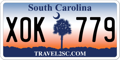 SC license plate XOK779