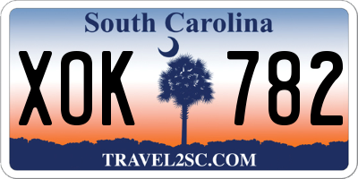 SC license plate XOK782