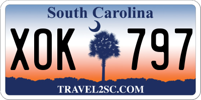 SC license plate XOK797