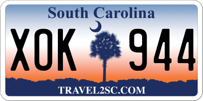 SC license plate XOK944