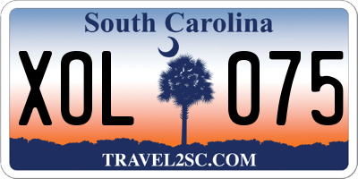 SC license plate XOL075