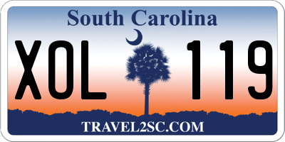 SC license plate XOL119