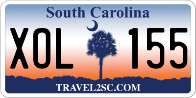 SC license plate XOL155