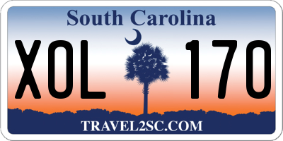 SC license plate XOL170