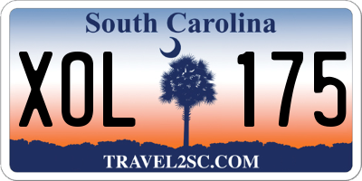 SC license plate XOL175