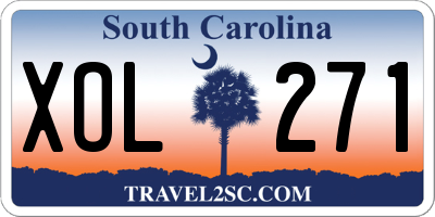 SC license plate XOL271