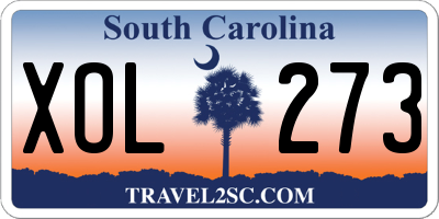 SC license plate XOL273