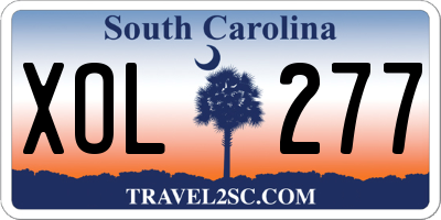 SC license plate XOL277